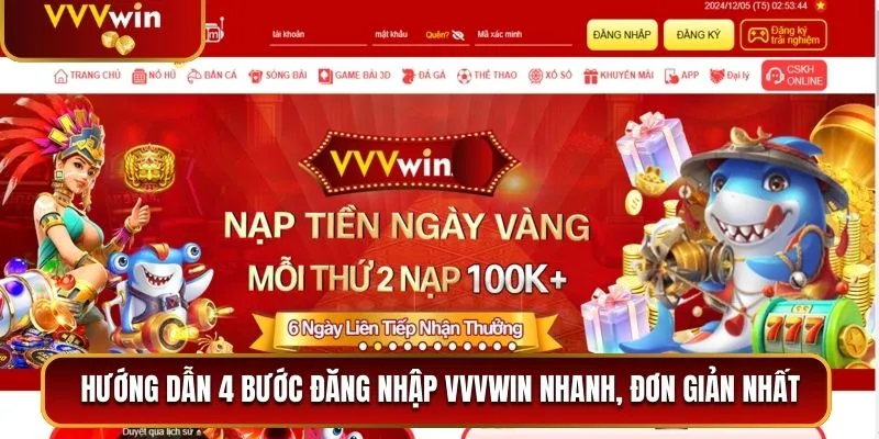Hướng Dẫn Đăng Nhập VVVwin Để Trải Nghiệm Cá Cược Mới - RIBK